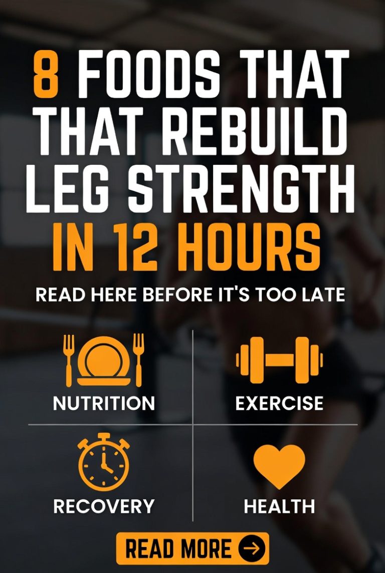 8 Foods That Rebuild Leg Strength in 12 Hours