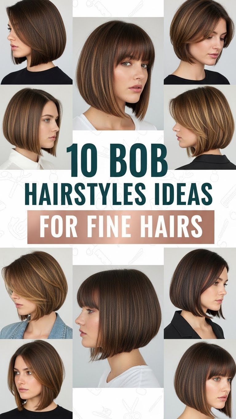 10 Bob Hairstyles ideas For Fine Hairs
