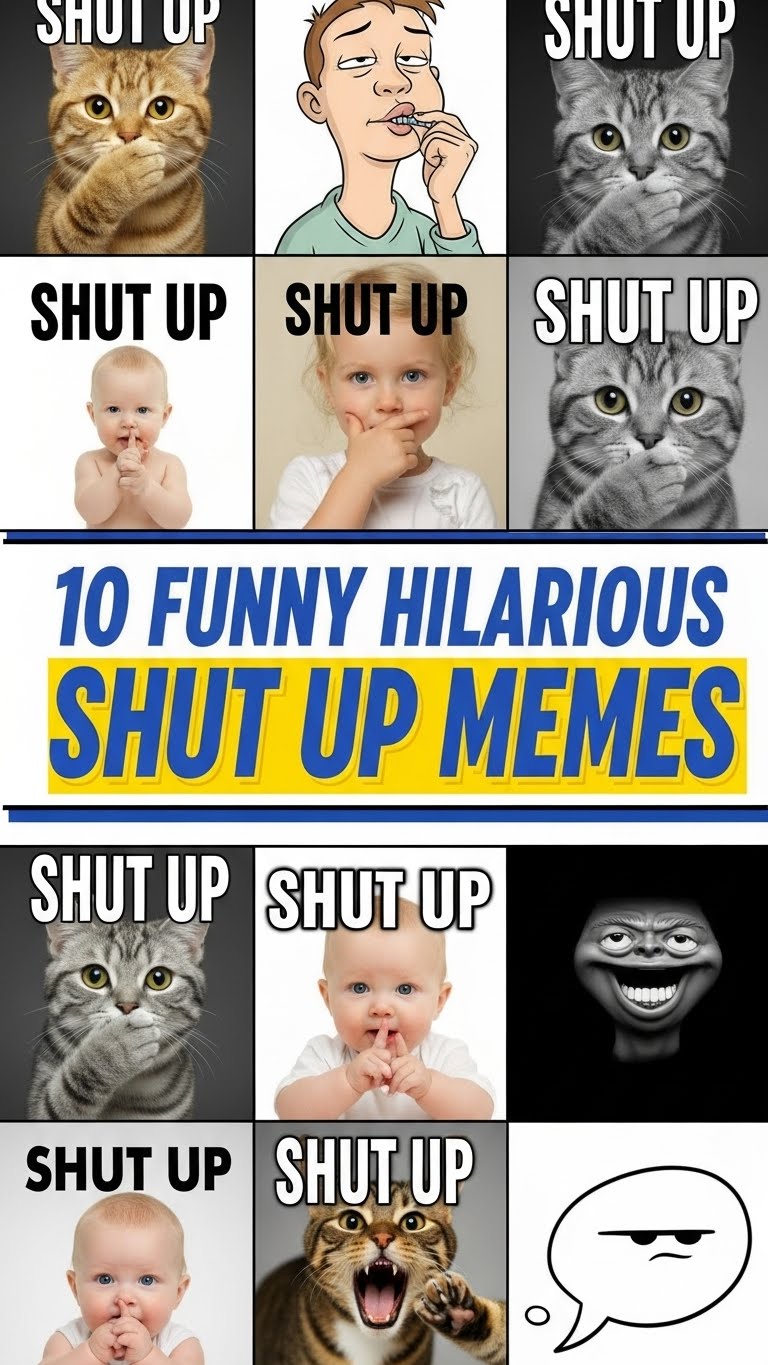 10 Funny Hilarious Shut Up Memes