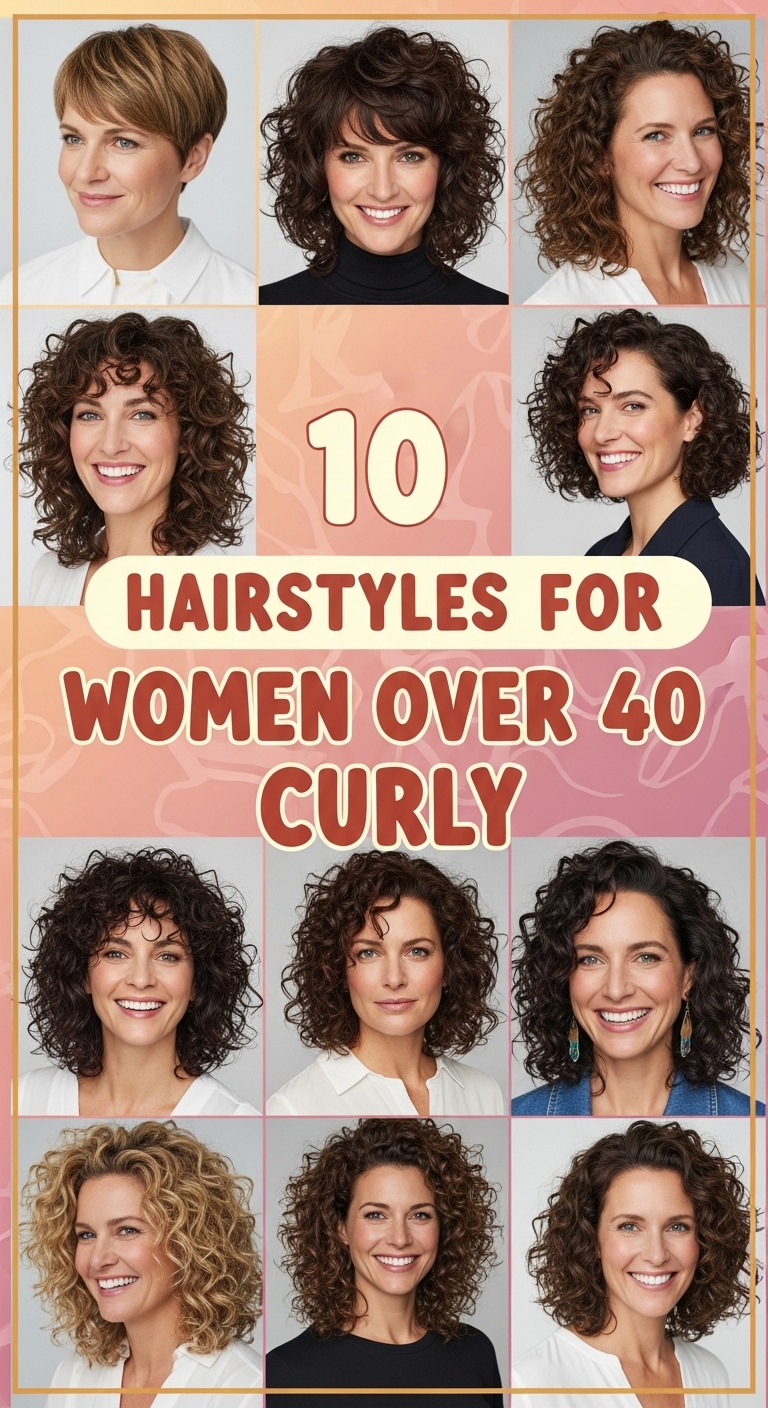 10 Hairstyles For Women Over 40 Curly