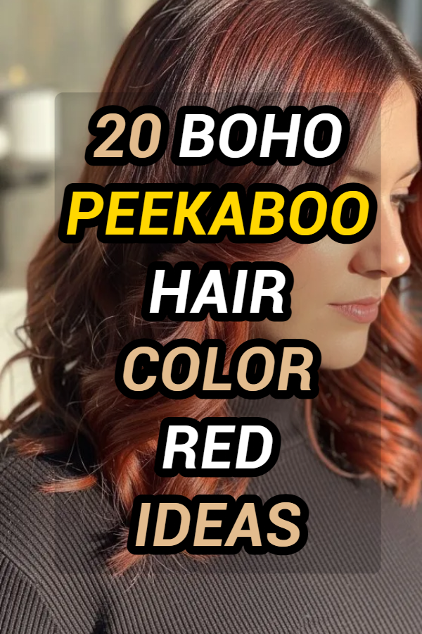 20 Peekaboo Hair Color Red Ideas