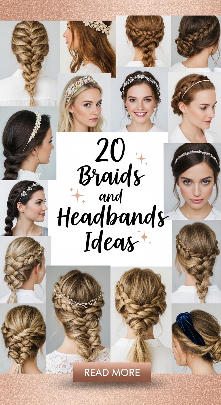 20 braids and headbands ideas