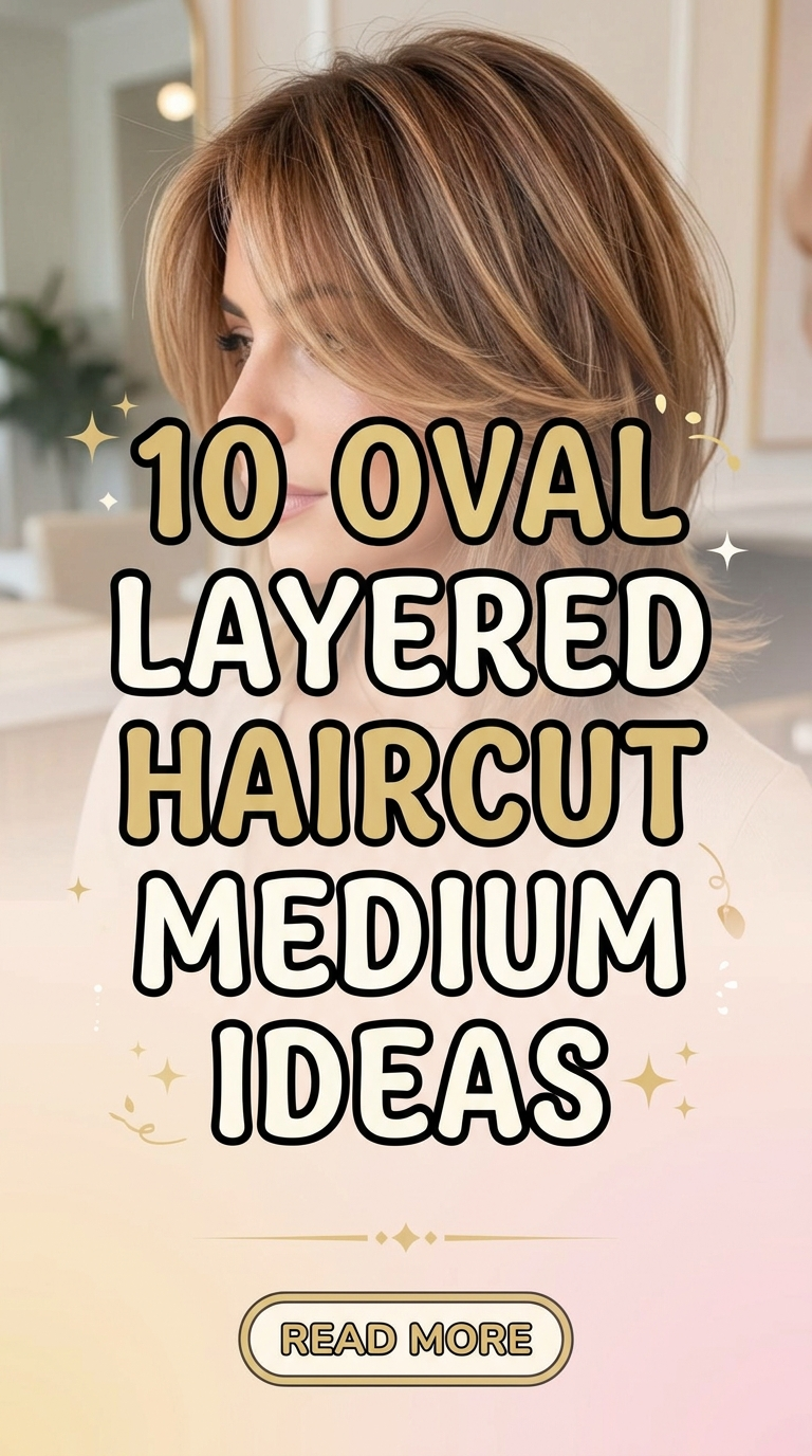 10 Oval Layered Haircut Medium Ideas