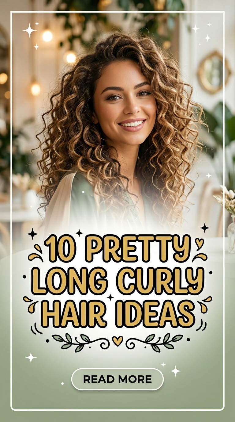 10 Pretty Long Curly Hair Ideas