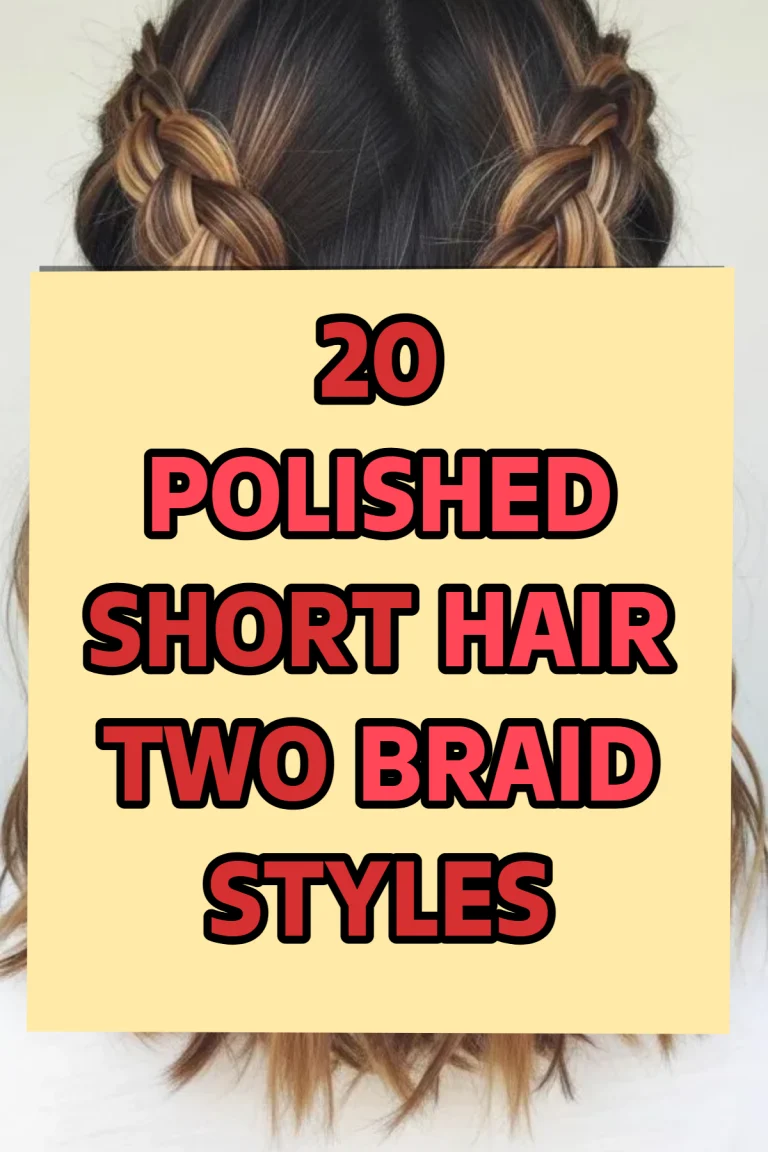 20 Short Hair Two Braid Styles