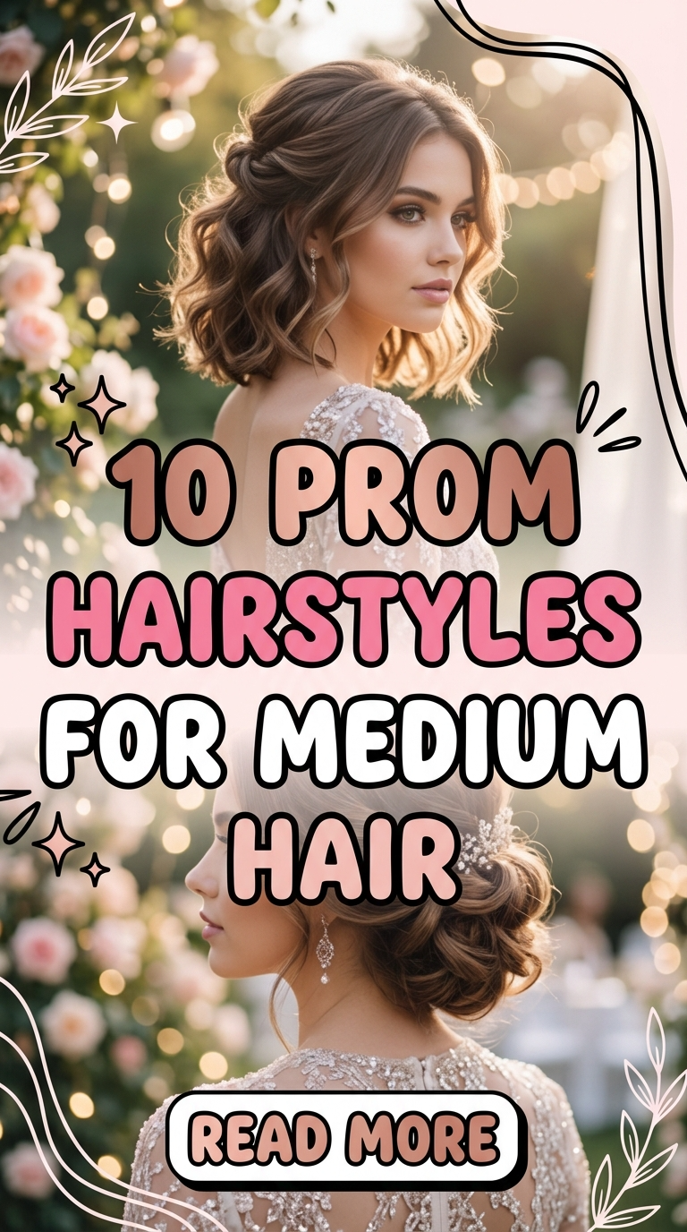10 Prom Hairstyles For Medium Hair