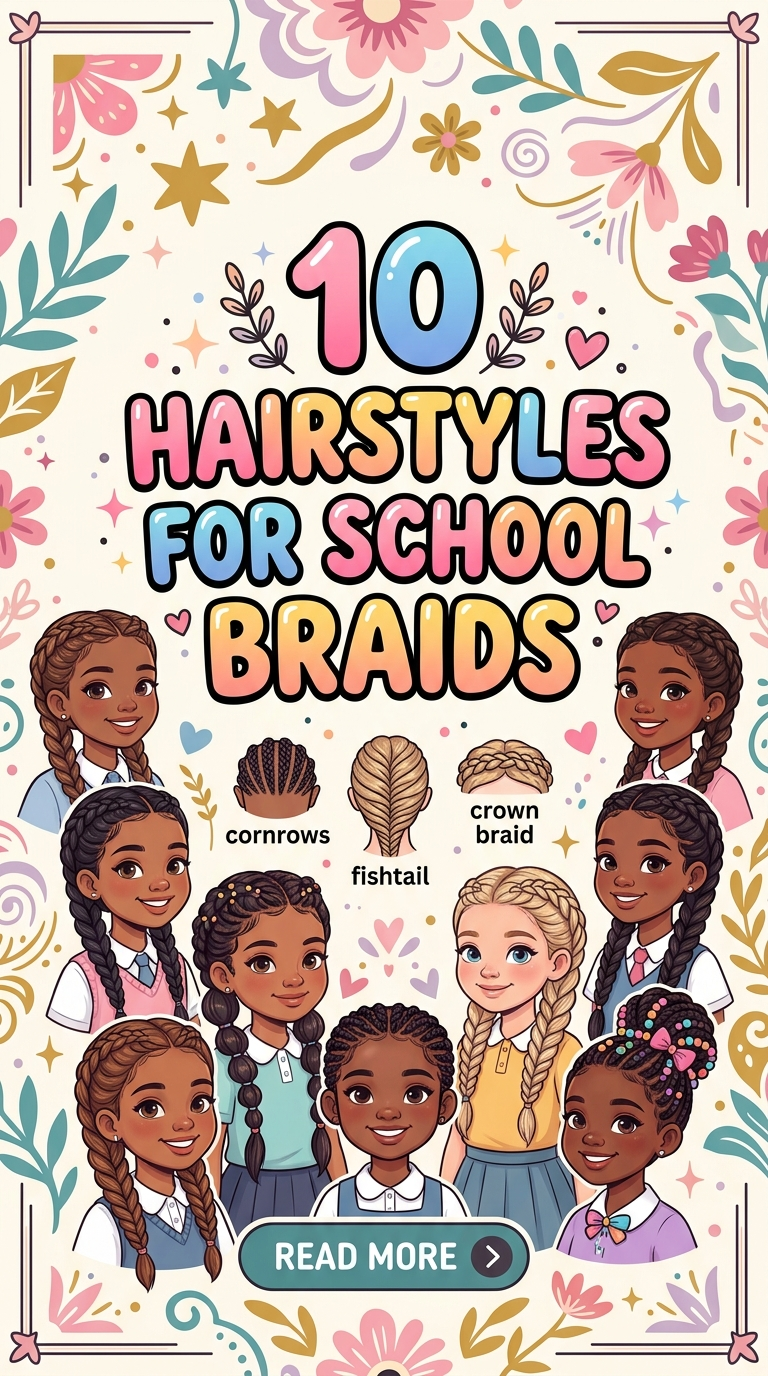 10 Hairstyles For School Braids