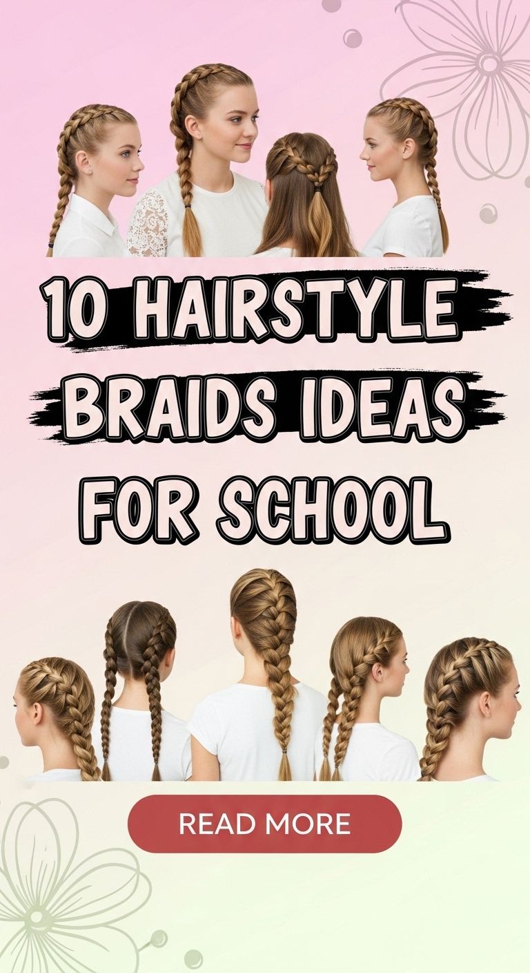 10 hairstyle braids ideas for school