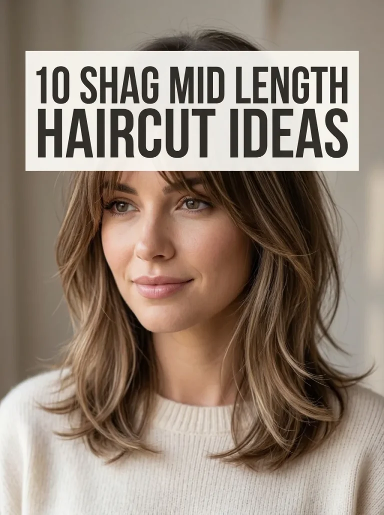 10 Shag Mid Length Haircut