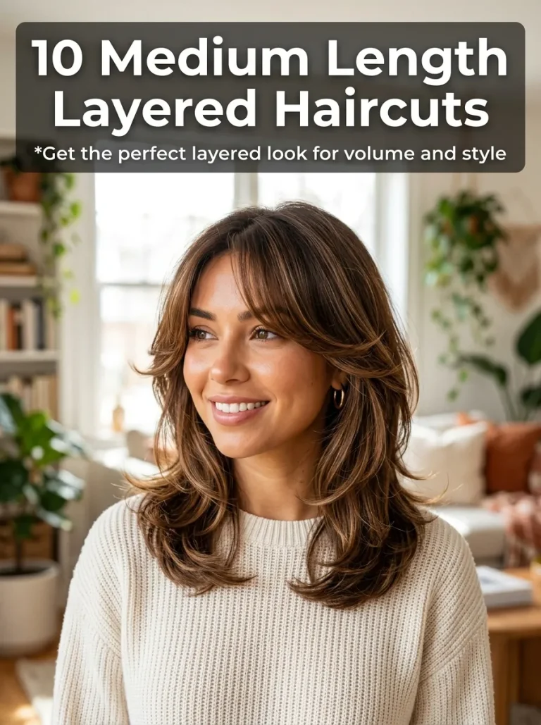 10 medium length layered haircuts
