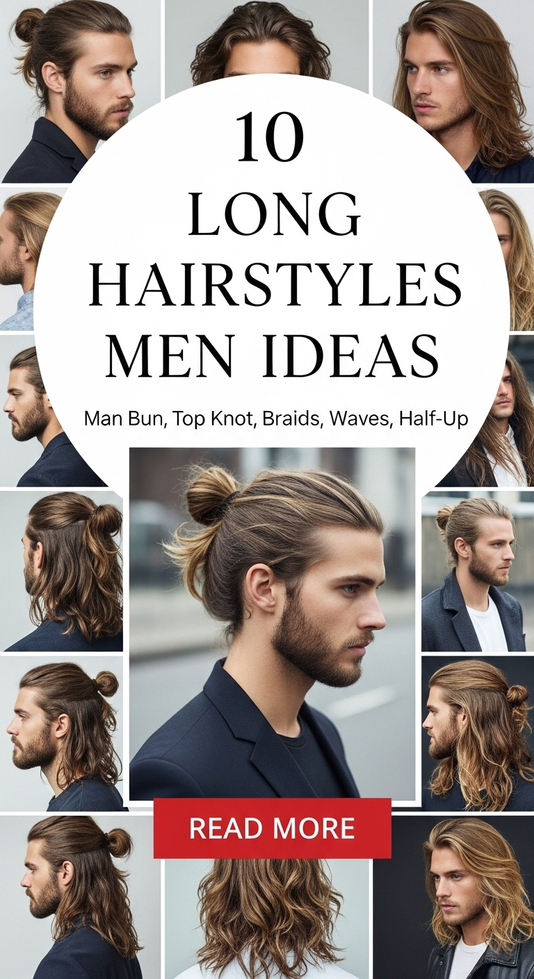 10 Long Hairstyles Men Ideas