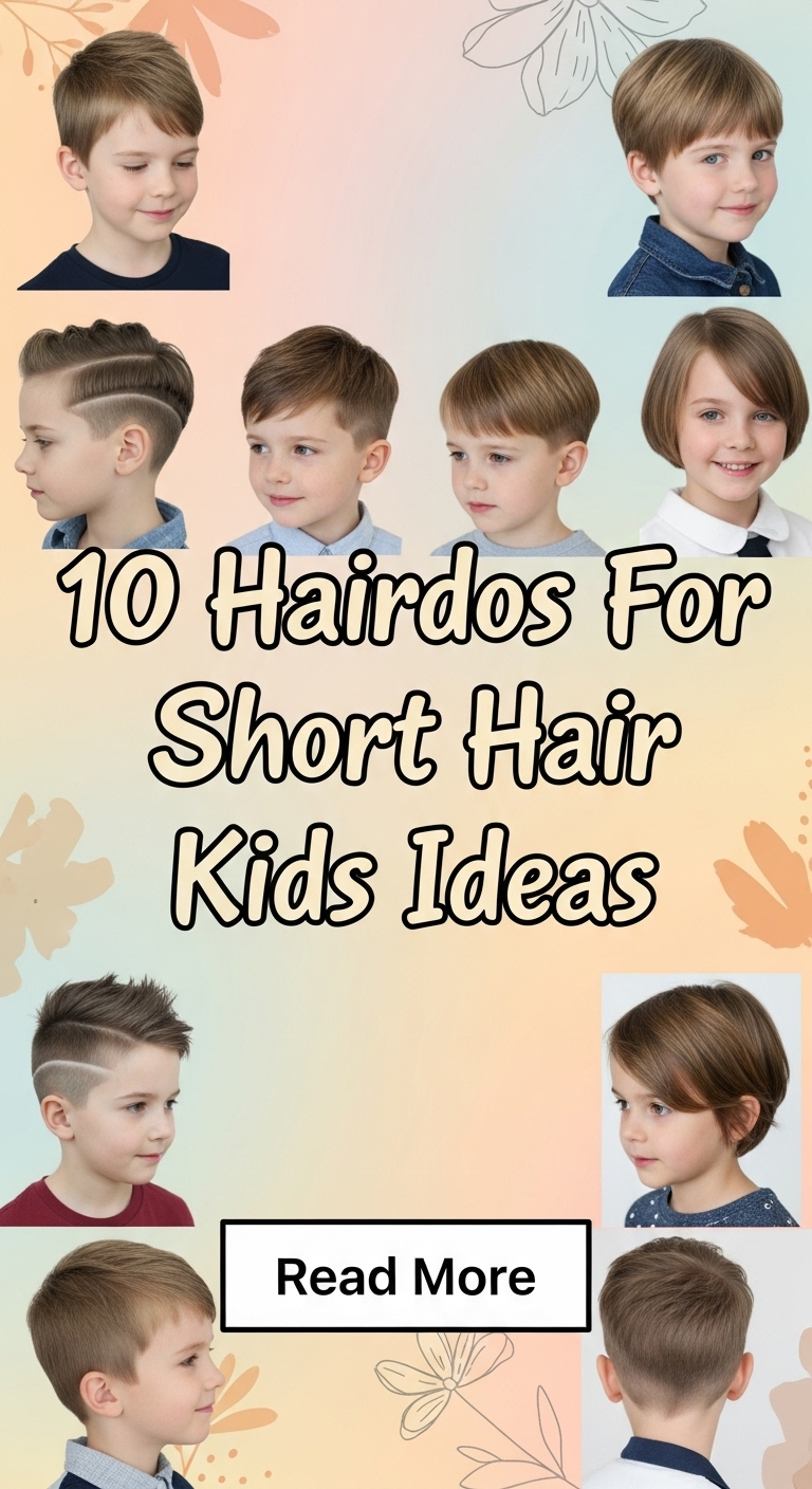 10 Hairdos For Short Hair Kids Ideas