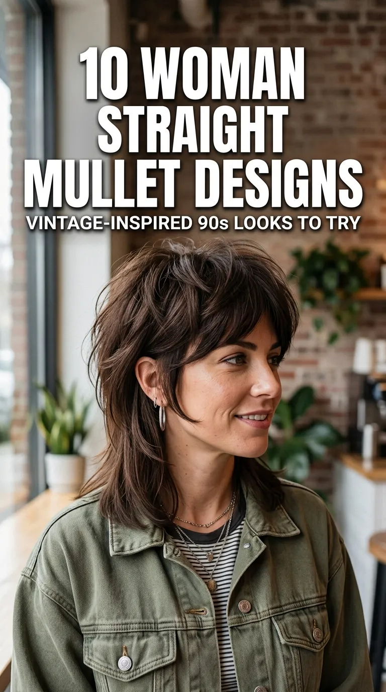 10 Mullet Haircut Woman Straight Hair Ideas
