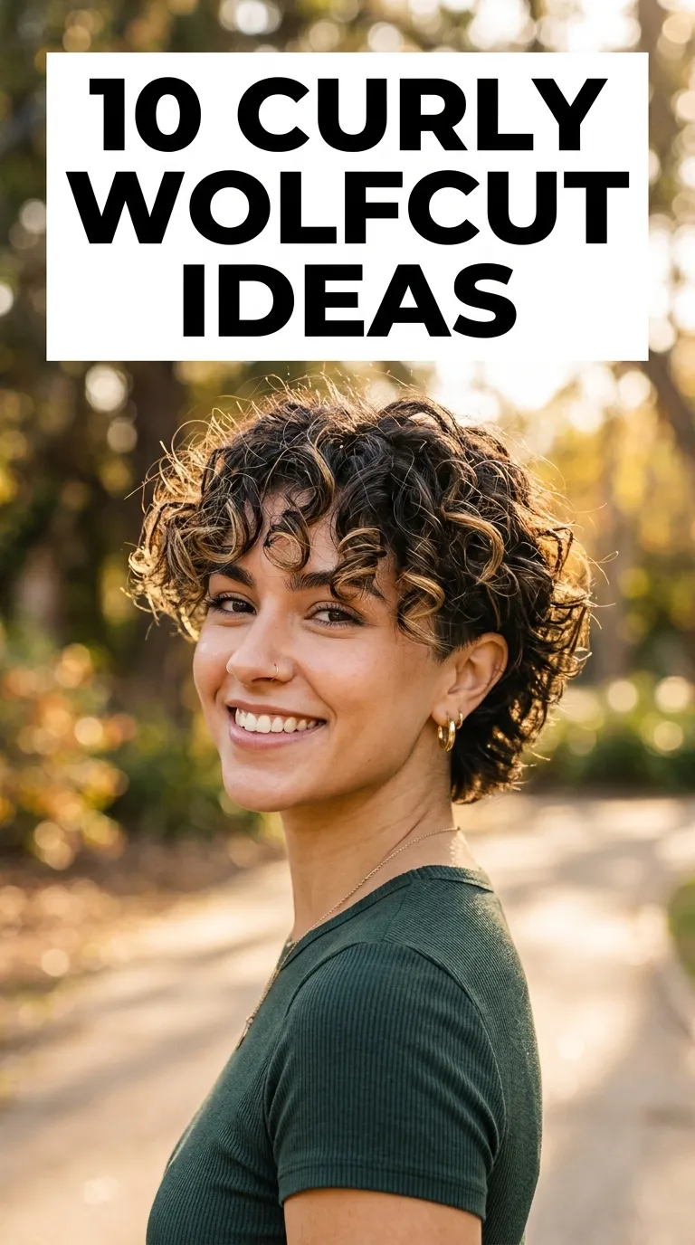 10 Curly Wolfcut Ideas