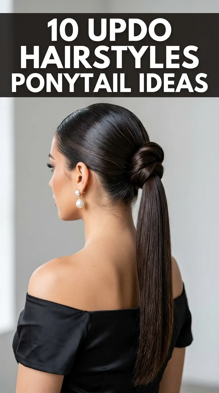 10 Updo Hairstyles Ponytail Ideas