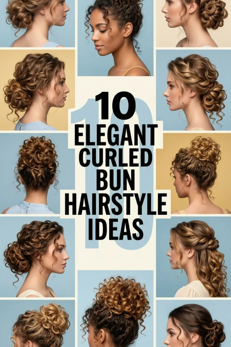 10 Curled Bun Hairstyle Ideas