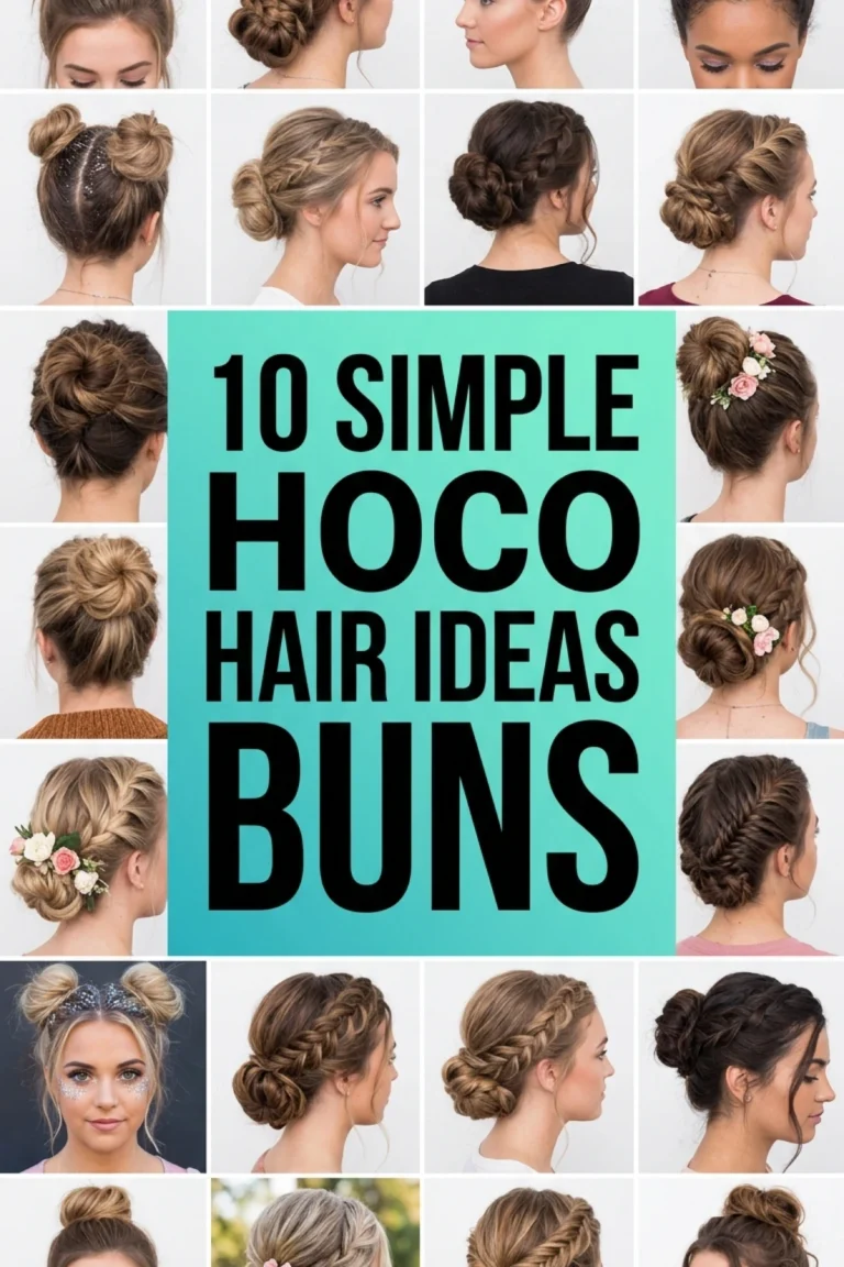 10 Hoco Hair Ideas Bun