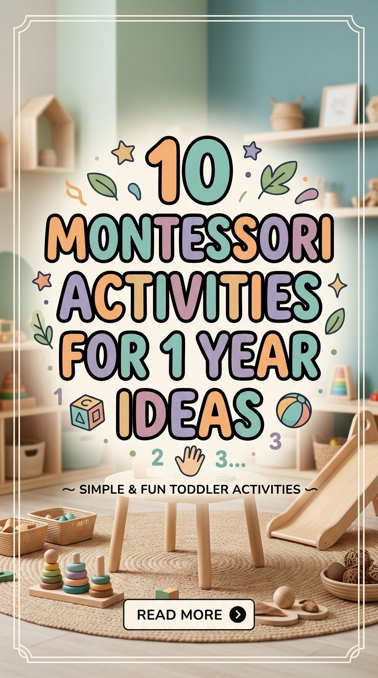 10 Montessori Activities For 1 Year Ideas