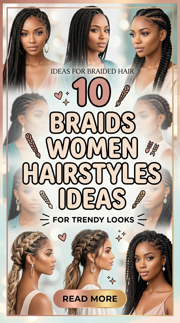 10 Braids Women Hairstyles Ideas