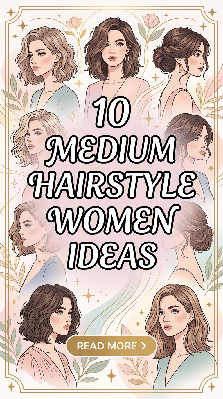 10 Medium Hairstyle Women Ideas